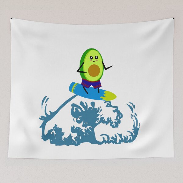 Item preview, Funny Avocado Surfing designed and sold by Avani01.