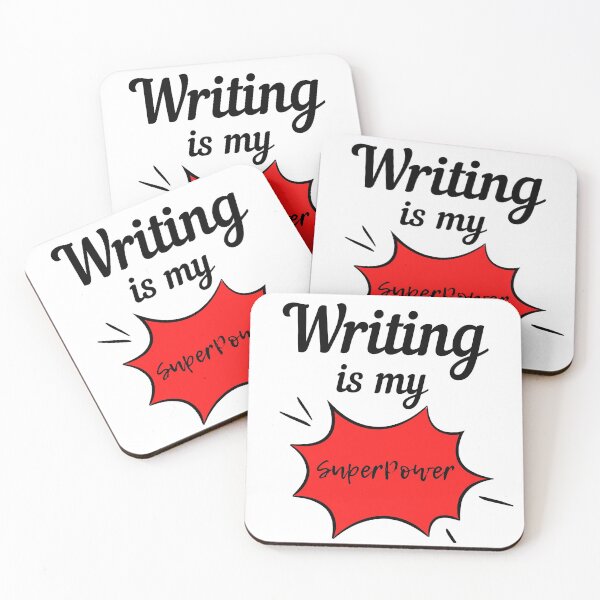 Item preview, Writing is my superpower designed and sold by Oreo2020 Creations.