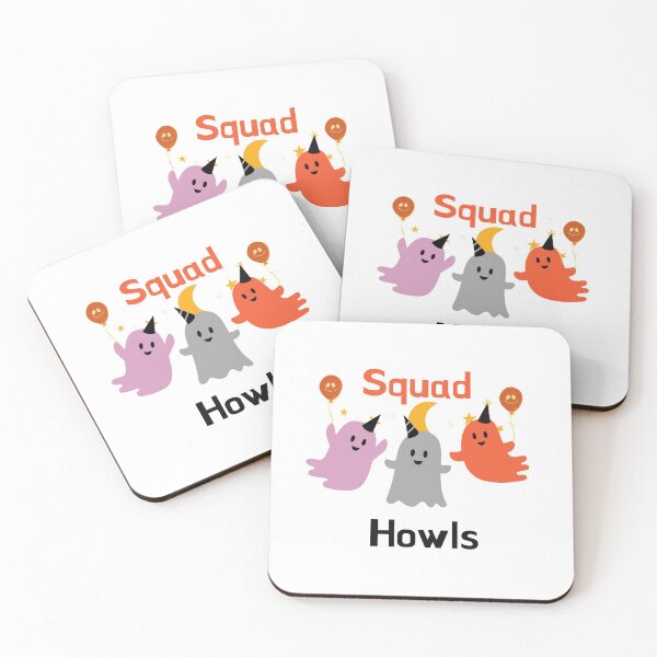 Item preview, Squad Howls - Halloween Cute Ghosts Special designed and sold by nbakash.