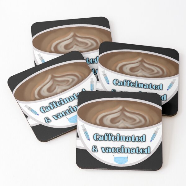 Item preview, Caffeinated & Vaccinated designed and sold by Marlowvelous.