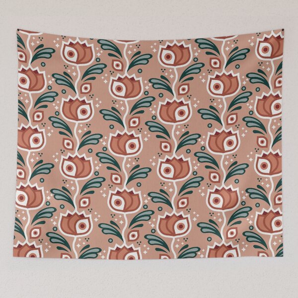 Item preview, One-Eyed Tulips – Marsala & Mint designed and sold by Cat Coquillette.