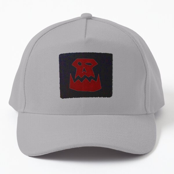 Ork Skull Glyph - Red Baseball Cap