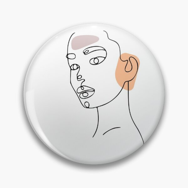 Item preview, Woman face in line art designed and sold by Almusawwir.