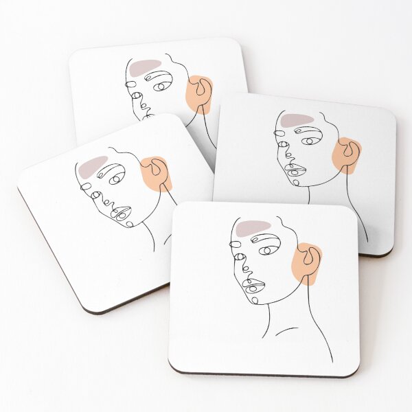 Item preview, Woman face in line art designed and sold by Almusawwir.