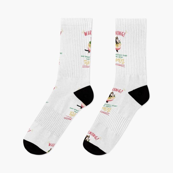 Item preview, Warning May Spontaneously Start Talking About Ramen Red Font - Cute Cat, Funny Foodie designed and sold by Teetee94.