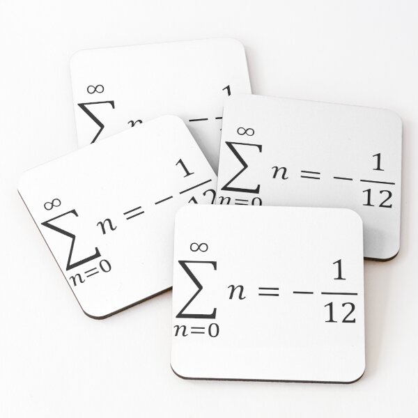 Item preview, sum of all natural numbers, calculus and math designed and sold by NoetherSym.