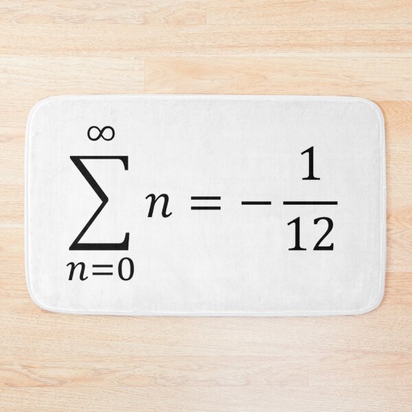 Item preview, sum of all natural numbers, calculus and math designed and sold by NoetherSym.