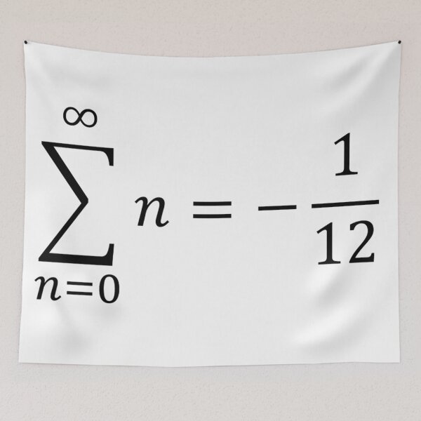 Item preview, sum of all natural numbers, calculus and math designed and sold by NoetherSym.