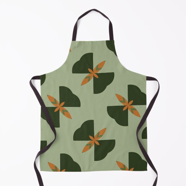 Artikelvorschau, Abstract Retro Vintage Design with Swirls, Stripes and Circles in Brown, Sage Green, Burnt Orange, and Ivory entworfen und verkauft von cozycaroline.