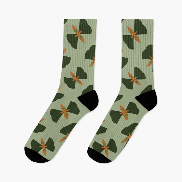 Item preview, Abstract Retro Vintage Design with Swirls, Stripes and Circles in Brown, Sage Green, Burnt Orange, and Ivory designed and sold by cozycaroline.