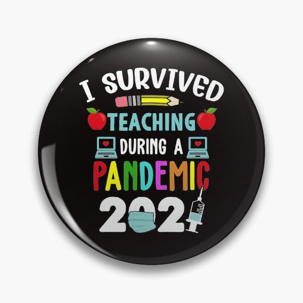 Item preview, virtual learning I survived teaching during a pandemic 2021 funny teacher appreciation gift  designed and sold by Majesticoo.