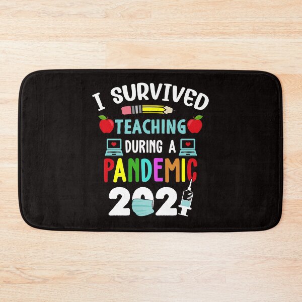 Item preview, virtual learning I survived teaching during a pandemic 2021 funny teacher appreciation gift  designed and sold by Majesticoo.