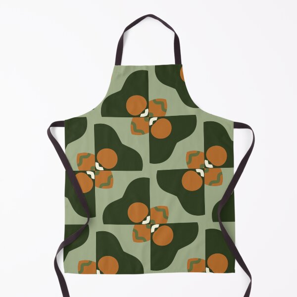 Artikelvorschau, Abstract Retro Vintage Design with Swirls, Stripes and Circles in Brown, Sage Green, Burnt Orange, and Ivory entworfen und verkauft von cozycaroline.