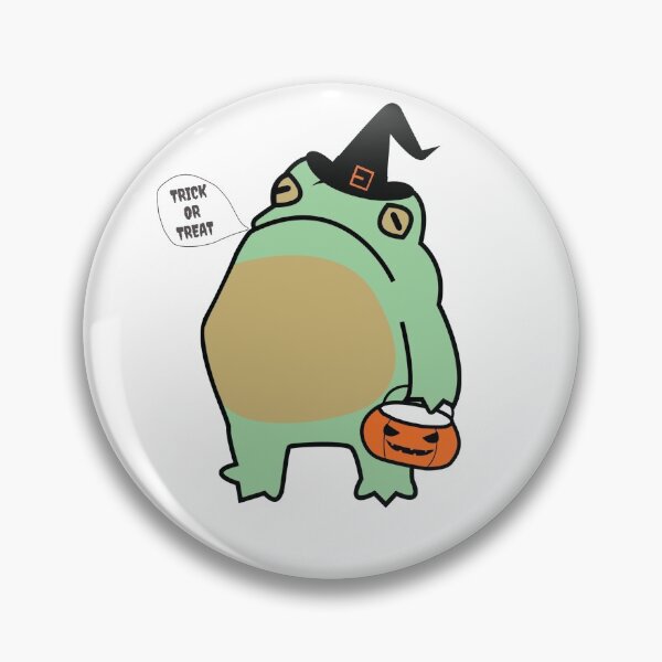 Item preview, halloween trick or treat frog designed and sold by SKdarealshop.