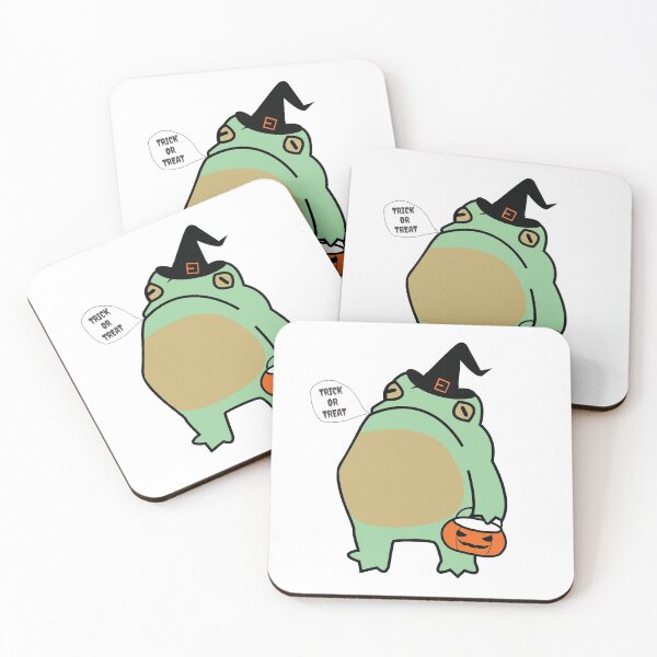 Item preview, halloween trick or treat frog designed and sold by SKdarealshop.