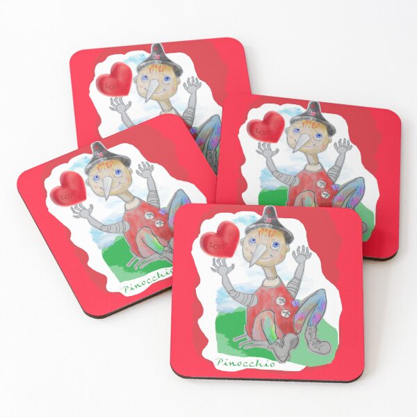 Item preview, Playing Wood PINOCCHIO with Love Heart (Original Drawing by ACCI) designed and sold by VanyssaGraphics.