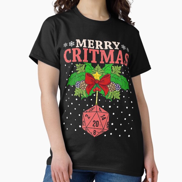 Item preview, Merry Critmas 20 Sided Dice RPG Christmas Holiday Board Game designed and sold by tronictees.