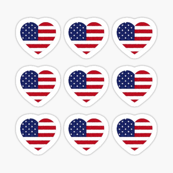 Artikel-Vorschau von Amerikanische Flagge Herz Pastellkreide, designt und verkauft von anacarminda.