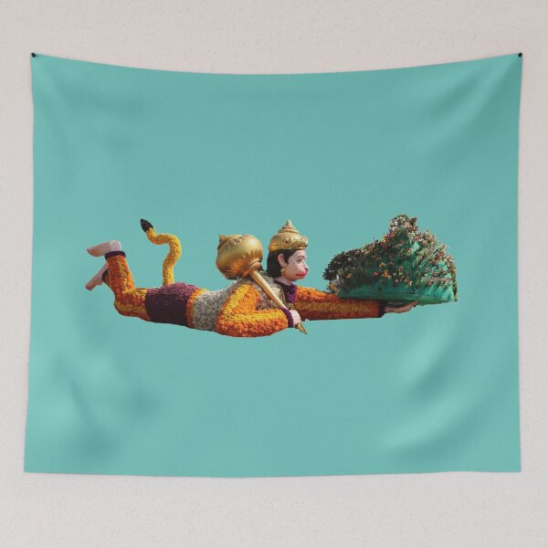 Item preview, Lord Hanuman with Sanjivani/India designed and sold by VeenaNair23.