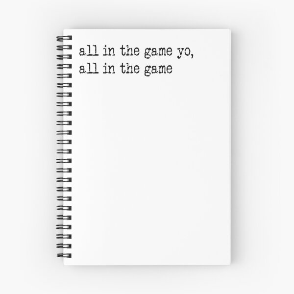 Item preview, All In The Game Yo designed and sold by Anzarr.