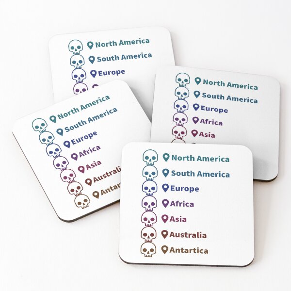 Item preview, Worldly Skulls- Around the world designed and sold by BullishGraphics.