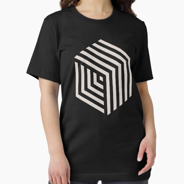 Vista previa del artículo con la obra «Cubo hexa», diseñado y vendido por geekchic tees.