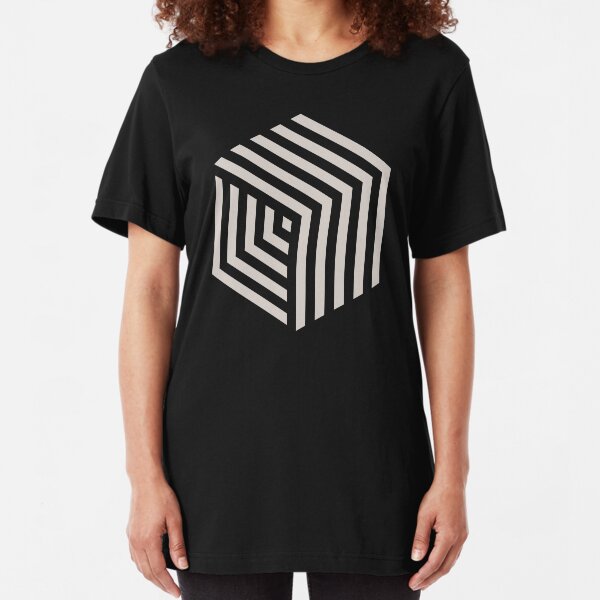 Hexa-Würfel Slim Fit T-Shirt