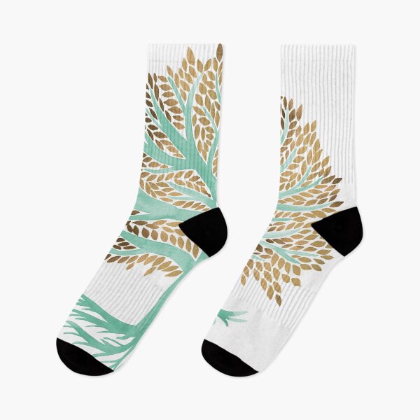 Item preview, Tree of Life Watercolor – Mint & Gold designed and sold by Cat Coquillette.
