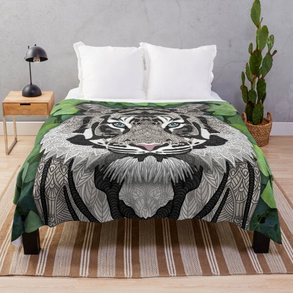 Item preview, White Jungle Tiger designed and sold by artlovepassion.
