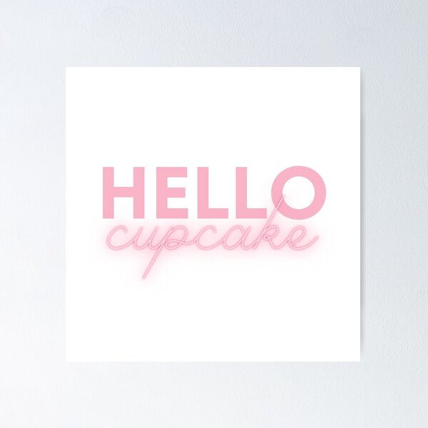 Item preview, Hello Cupcake designed and sold by AProperLemon.