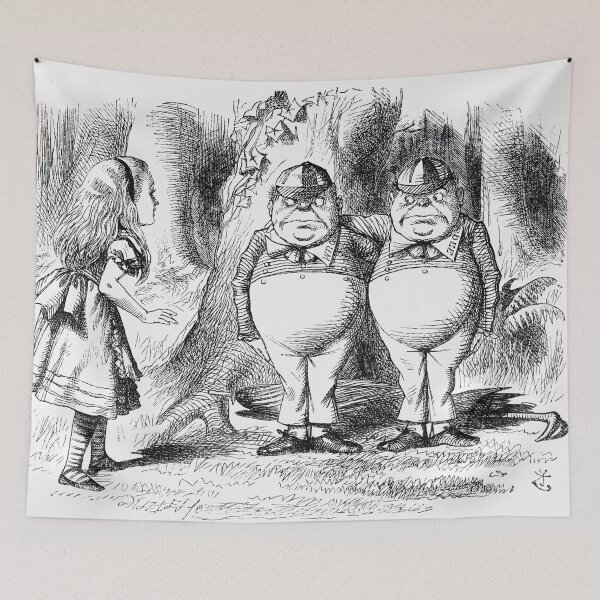 Item preview, Tweedle Dum and Tweedle Dee designed and sold by Vintage Designs +.