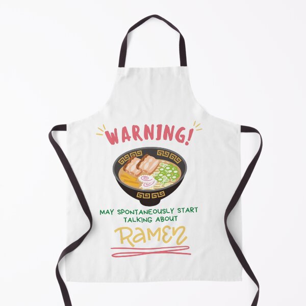 Item preview, Warning May Spontaneously Start Talking About Ramen Red Font - Cute, Funny Foodie designed and sold by Teetee94.