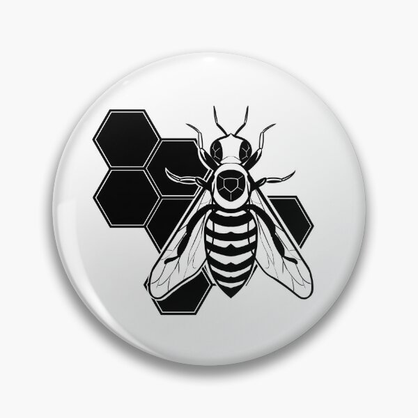 Item preview, Black and White Honey Bee designed and sold by SpellYouLater.