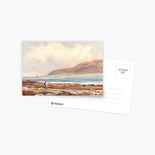Item preview, Vintage Illustration of Holy Isle from Lamlash Bay, Isle of Arran designed and sold by yourscotland.