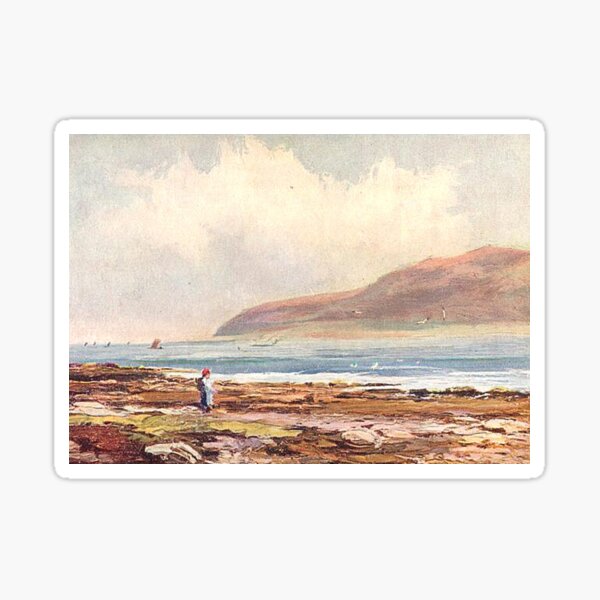 Item preview, Vintage Illustration of Holy Isle from Lamlash Bay, Isle of Arran designed and sold by yourscotland.