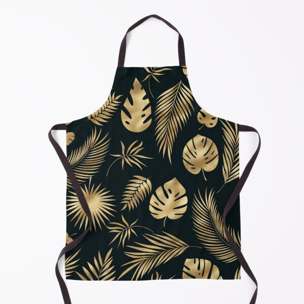 Item preview, Gold & Black Tropical Leaves designed and sold by Harman83.