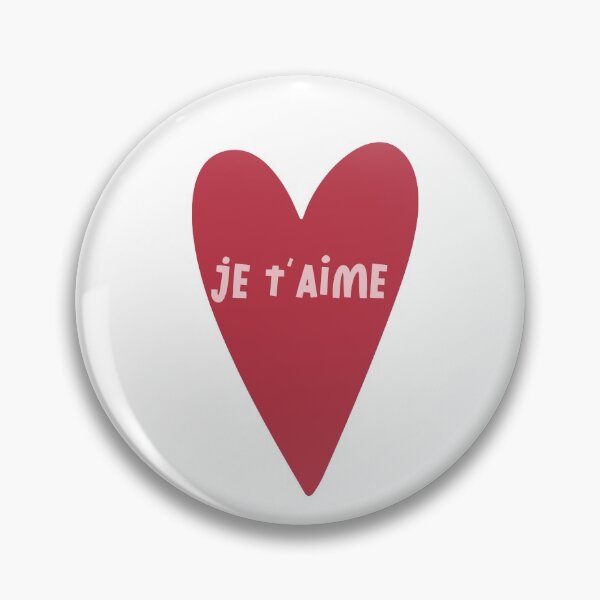 Item preview, JE T'AIME IN RED HEART designed and sold by BilberryCreate.
