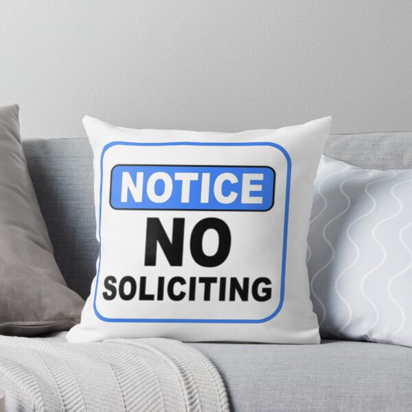 Item preview, Notice No Soliciting designed and sold by SwampfoxDesign.