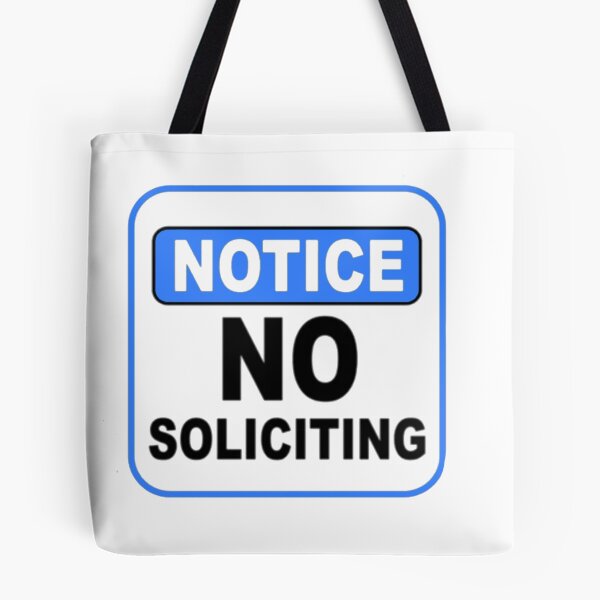 Item preview, Notice No Soliciting designed and sold by SwampfoxDesign.