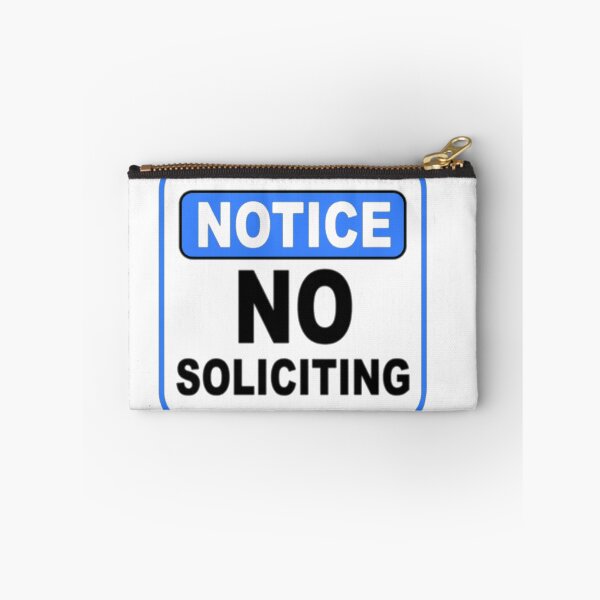 Item preview, Notice No Soliciting designed and sold by SwampfoxDesign.