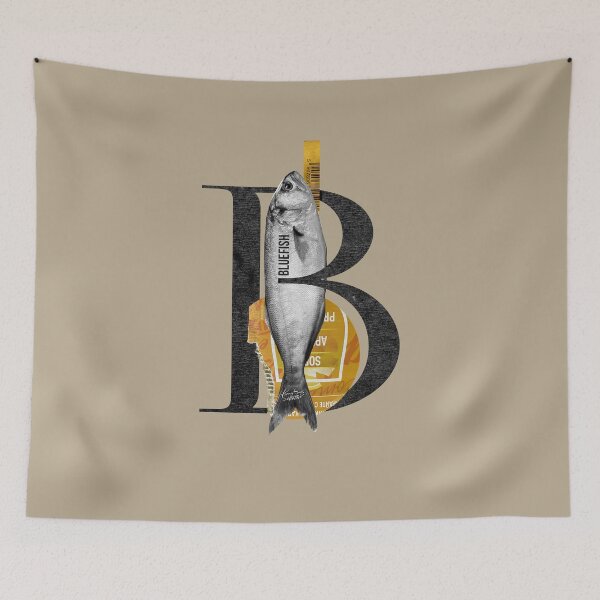 Item preview, Bluefish collage designed and sold by burbuja.
