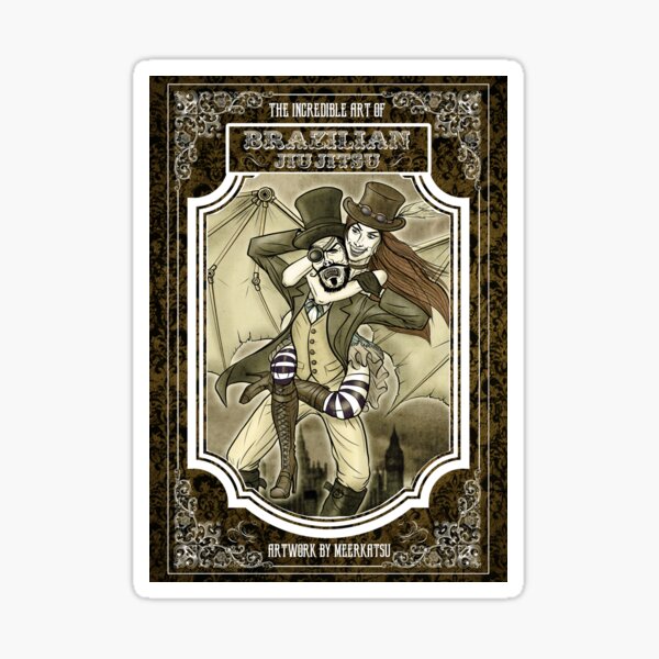 Steampunk JiuJitsu Sticker