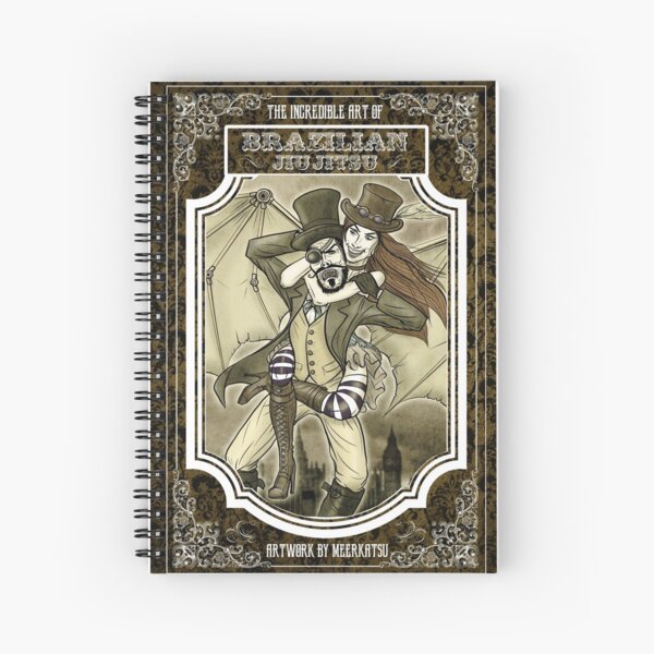 Steampunk JiuJitsu Spiral Notebook