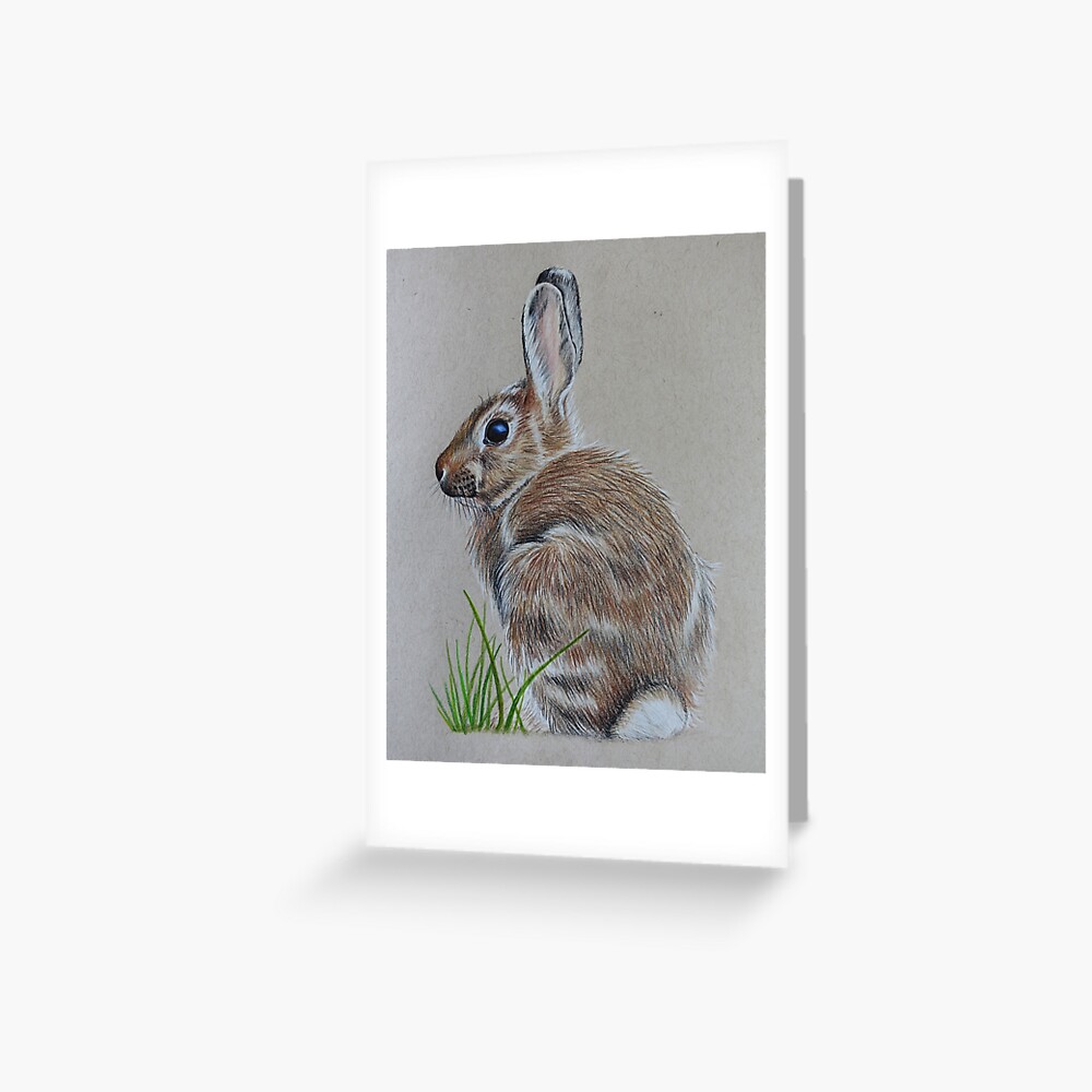 Brown Rabbit Greeting Card