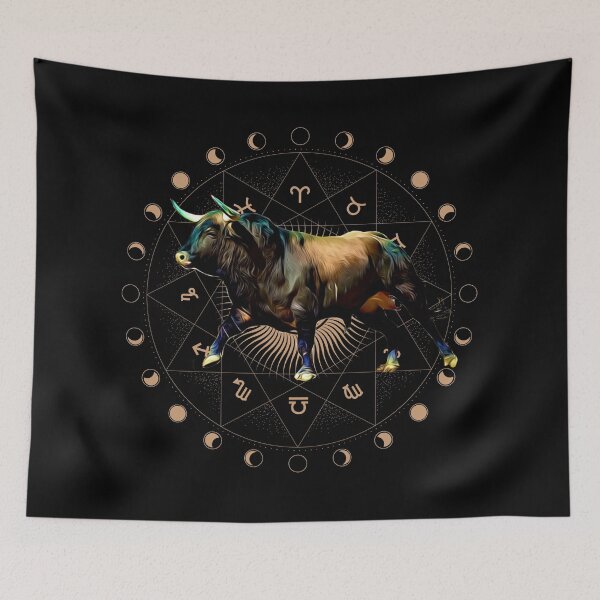 Item preview, Awesome astrological animal Taurus Zodiac Animal Bull Fun Graphic Zodiac Sign designed and sold by SweetEnjoyable.