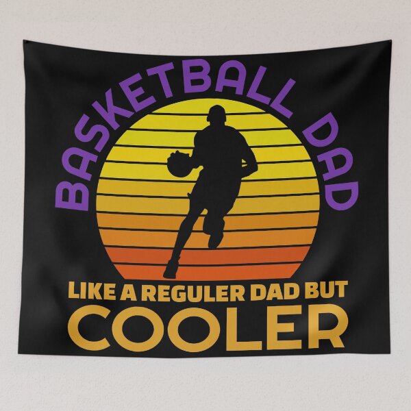 Item preview, Cooler Basketball Dad Retro Sunset designed and sold by ivperisic.