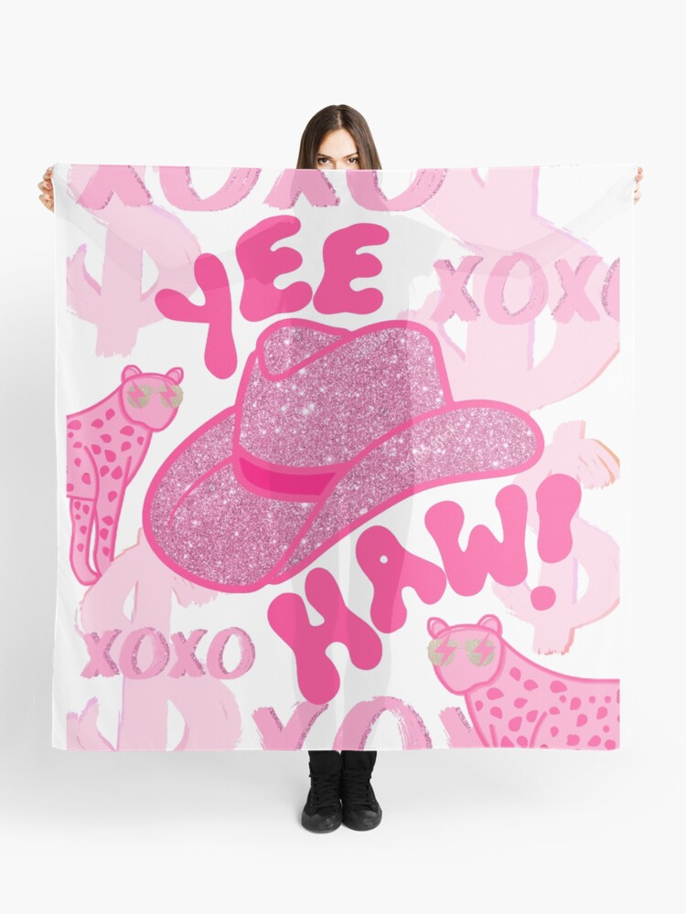 Poster for Sale mit rosa Glitzer Cowgirl Hut von Julia Santos