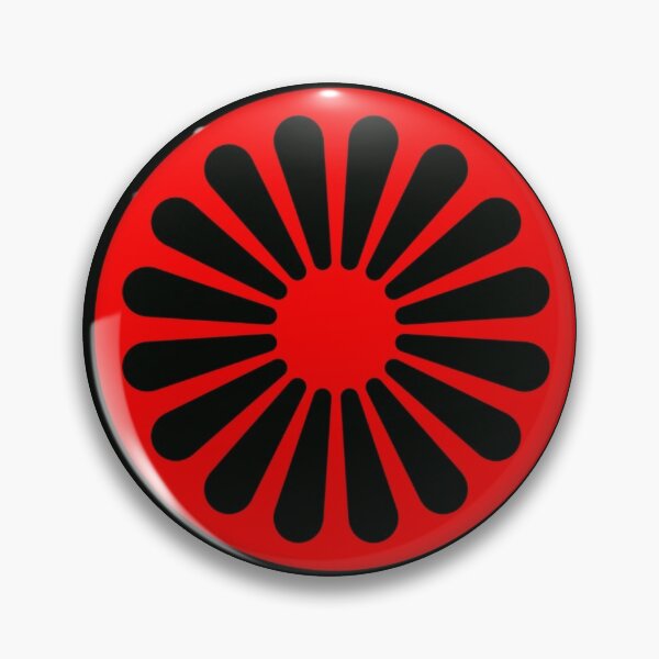 Romani anarchist flag Pin
