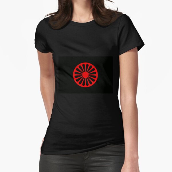 Romani anarchist flag Fitted T-Shirt
