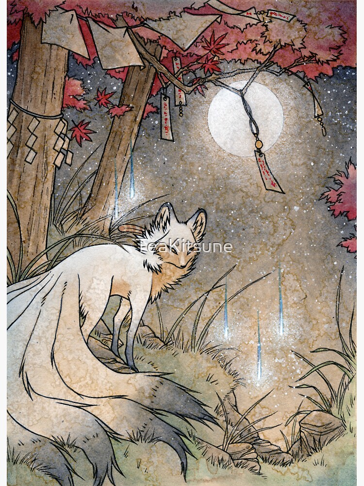 Fox & Wisps - TeaKitsune Fox Yokai by TeaKitsune